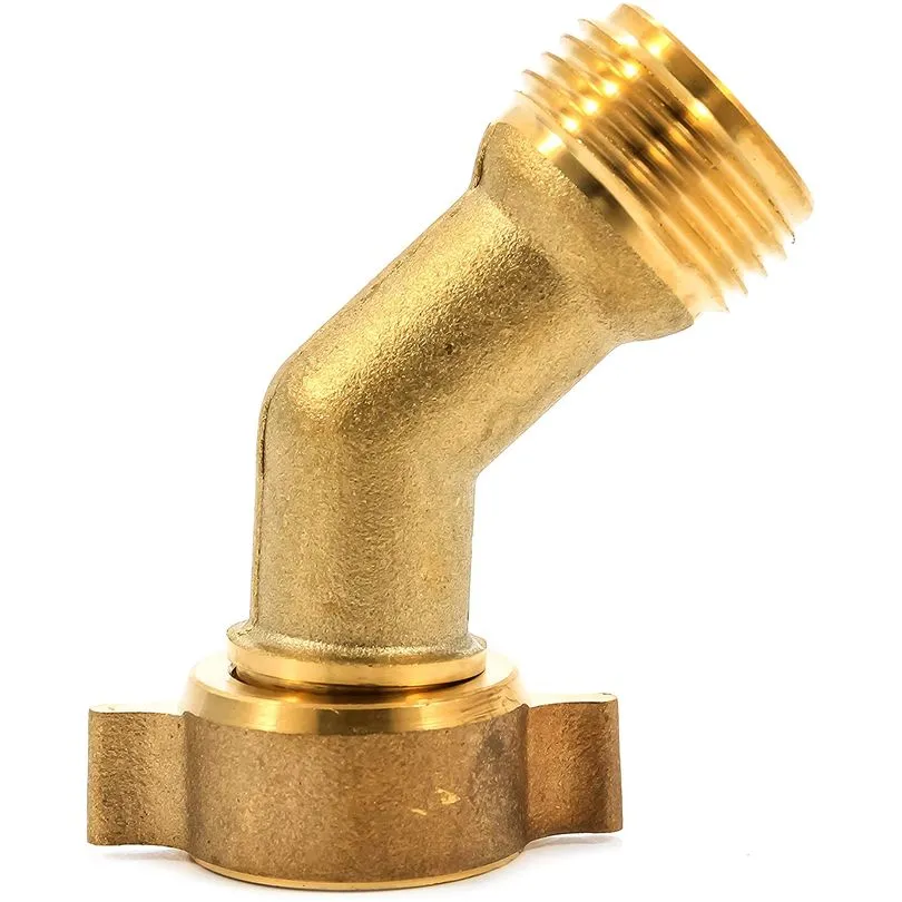 Hose Elbow, 45 Deg w/Gripper